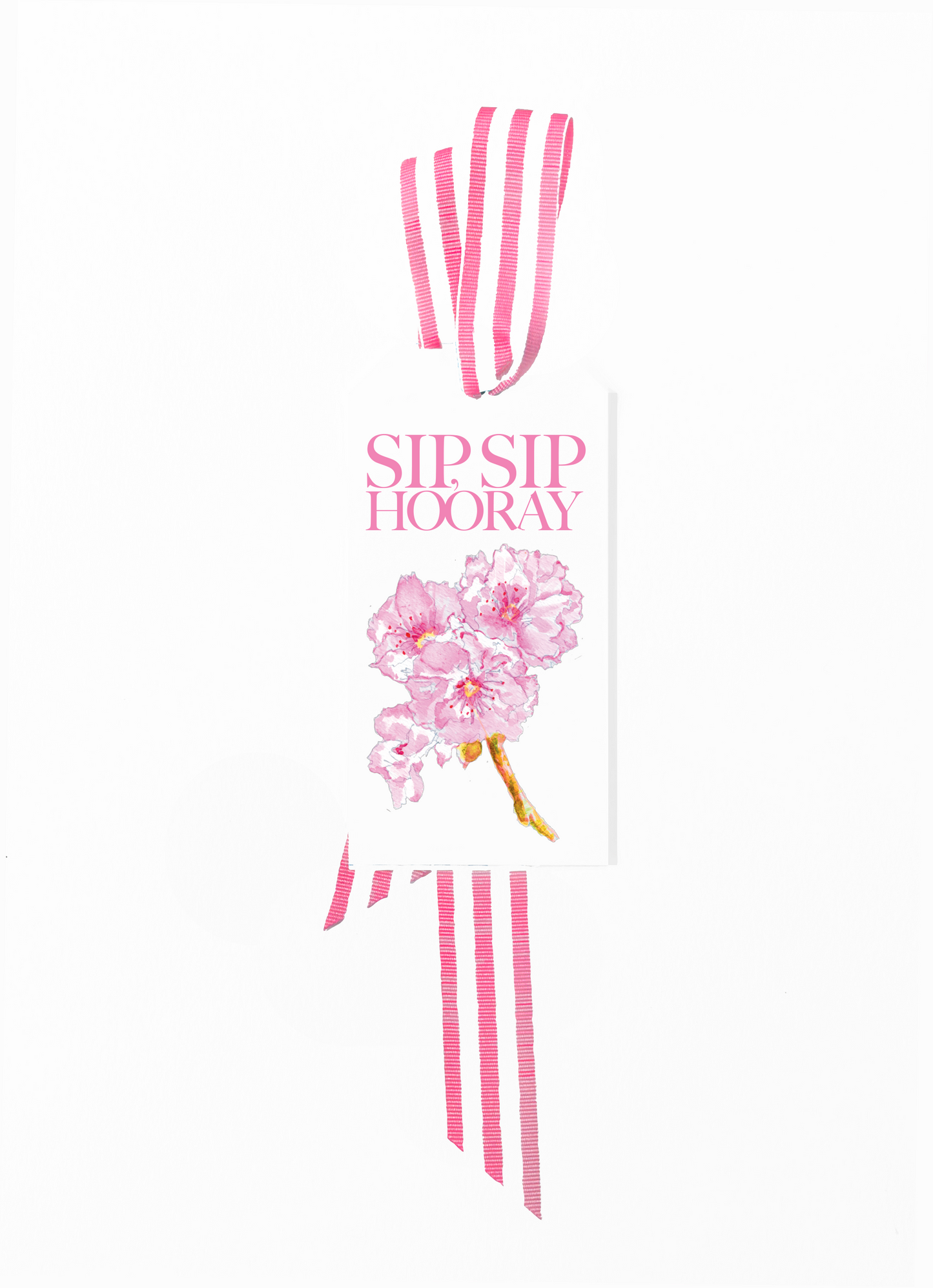 Cherry Blossom Bottle Tags