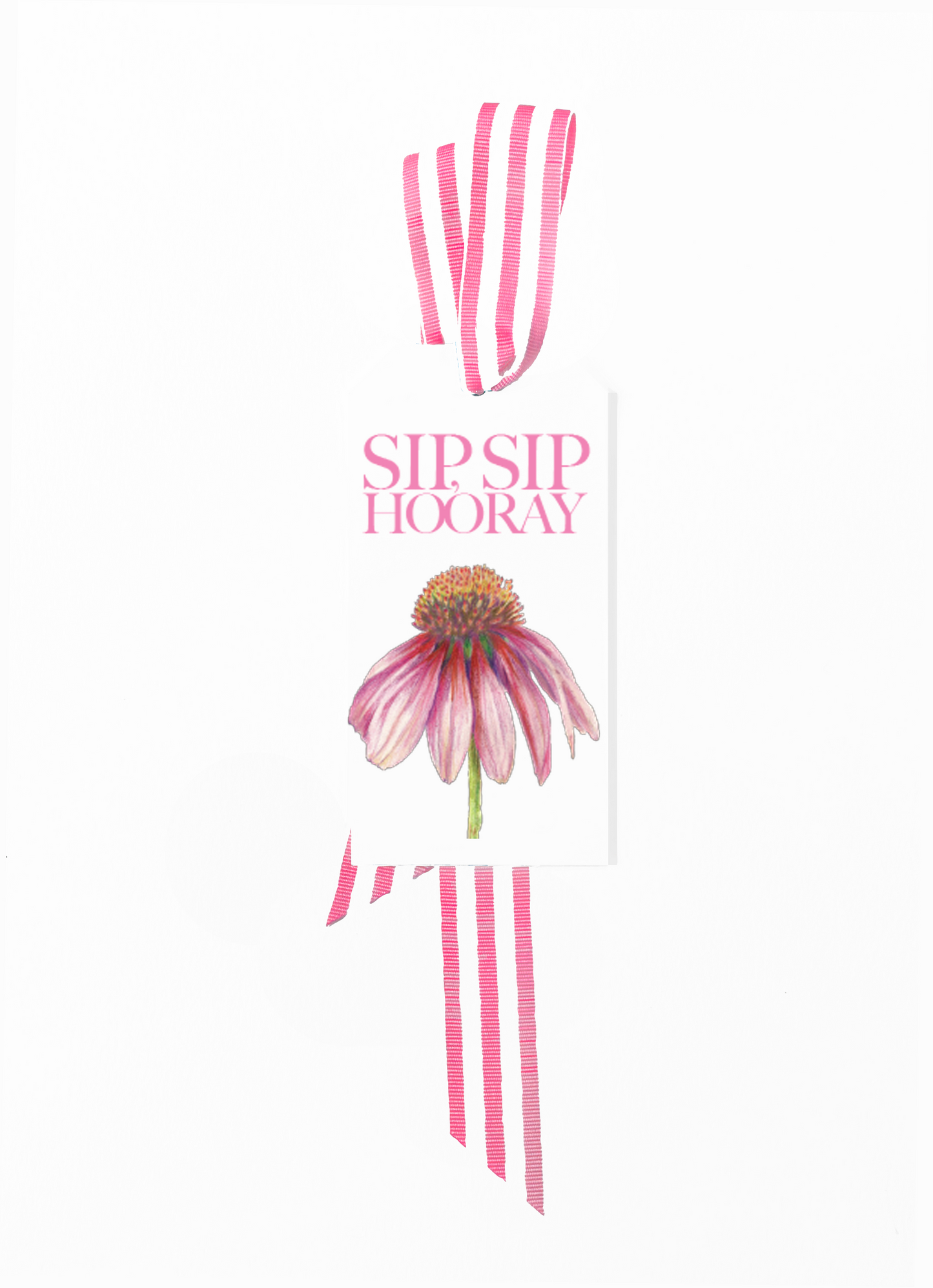 Cone Flower Bottle Tags