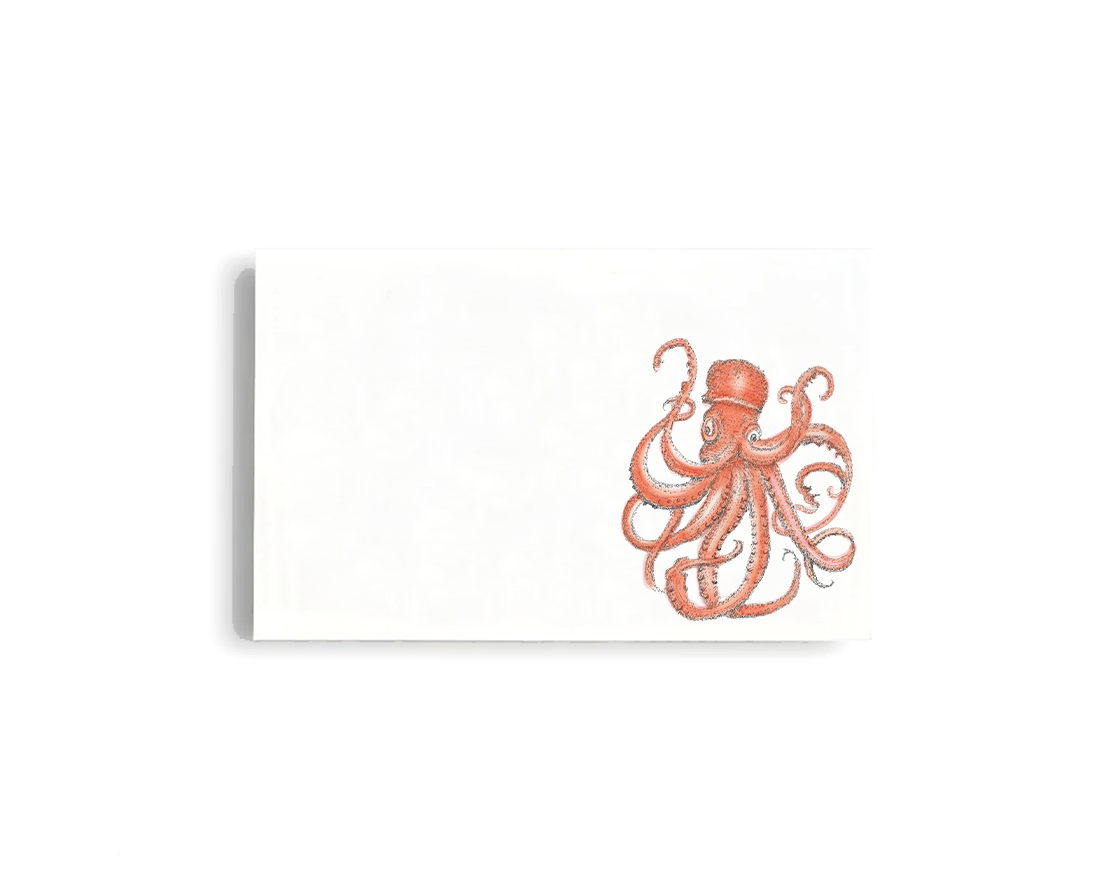Orange Octo Place Cards