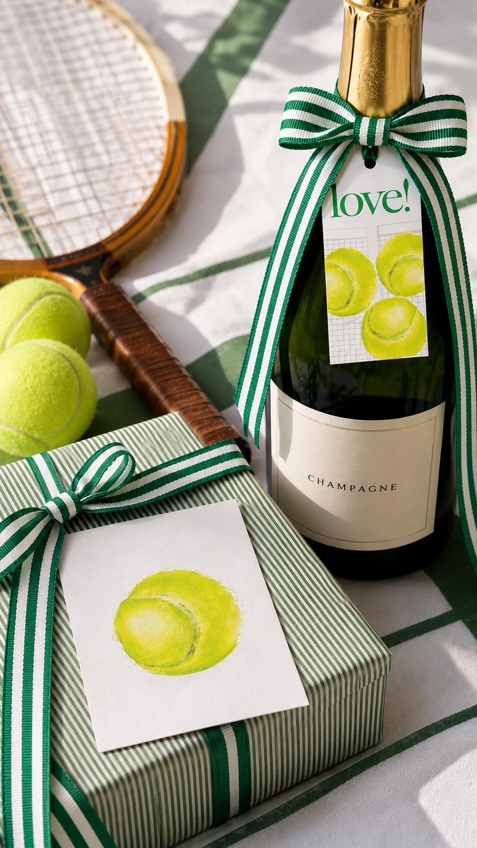 Tennis Ball Bottle Tags