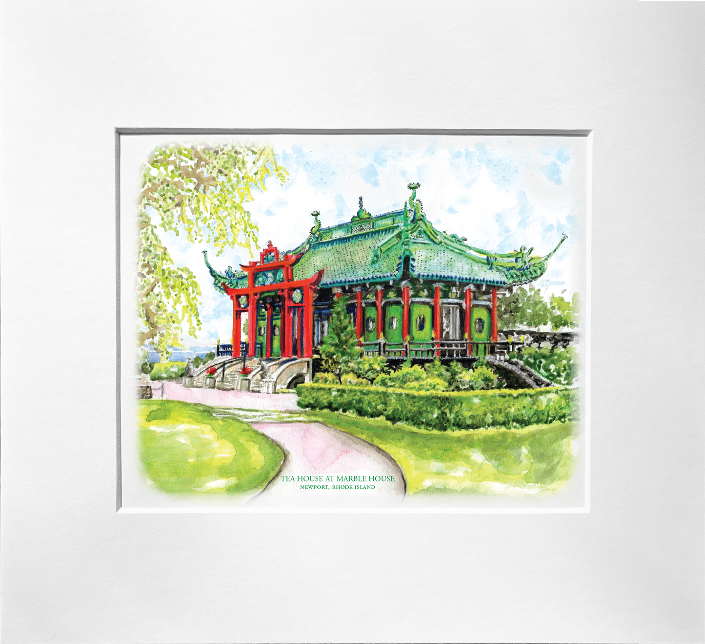 Marble House Tea House Print