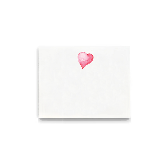 Single Heart Flat Notecards