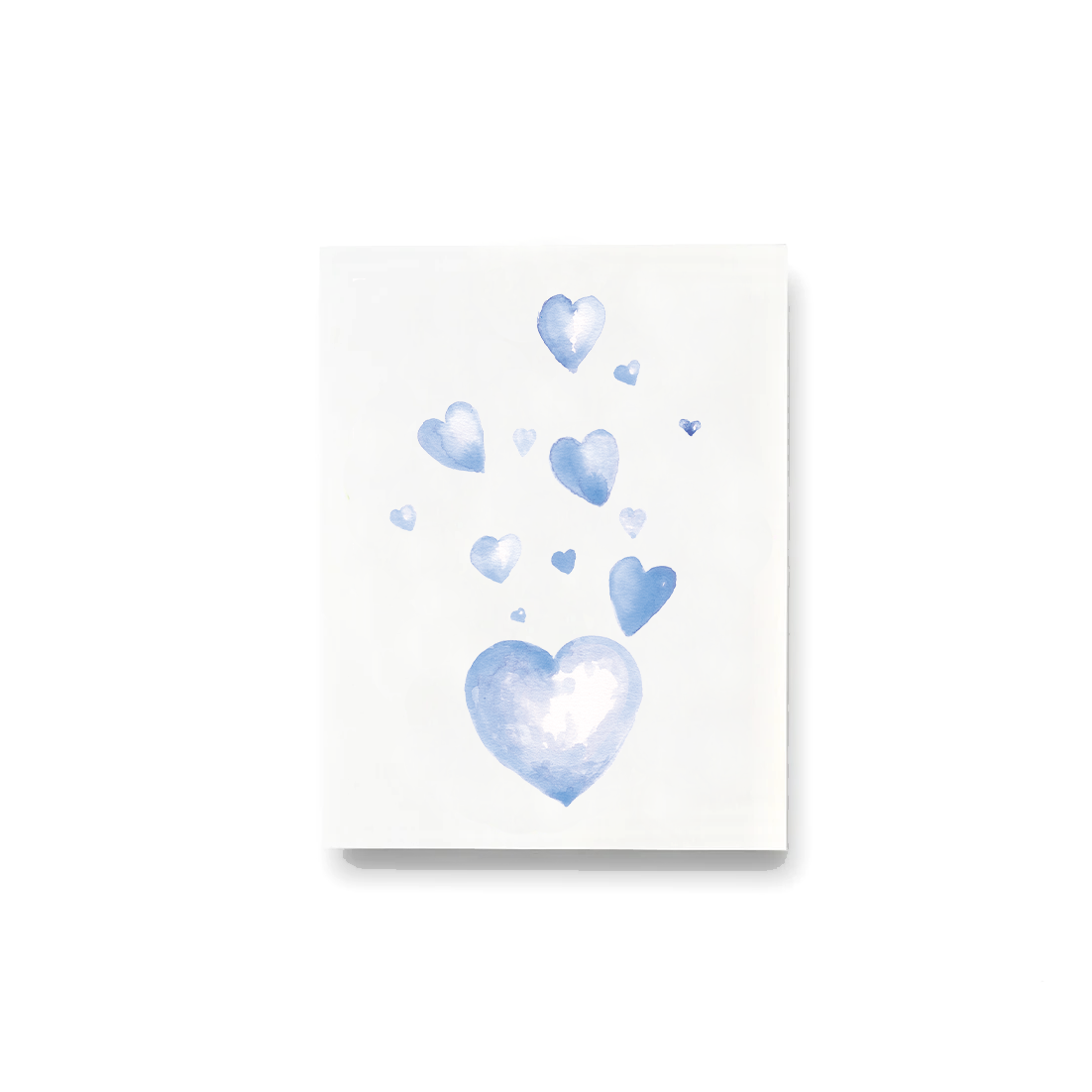 Heart Spray Blue Notecards