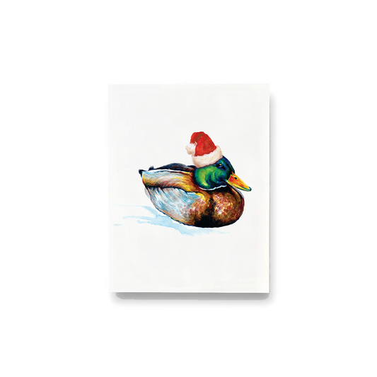 Santa Mallard Notecards