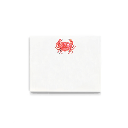 Red Crab Flat Notecards