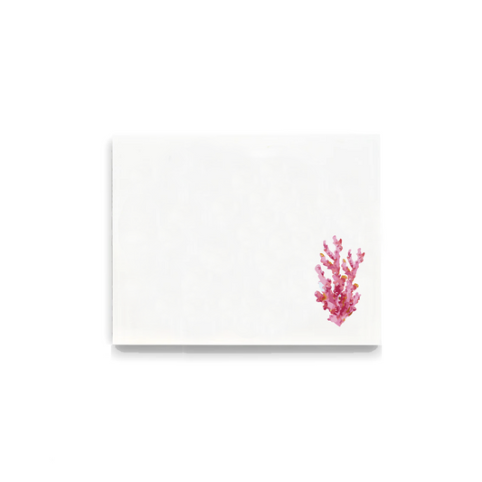 Rose Coral Flat Notecards