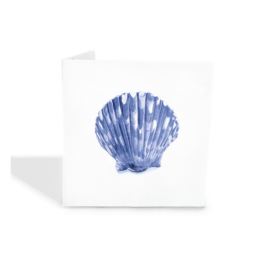 Blue Scallop Shell Gift Tags