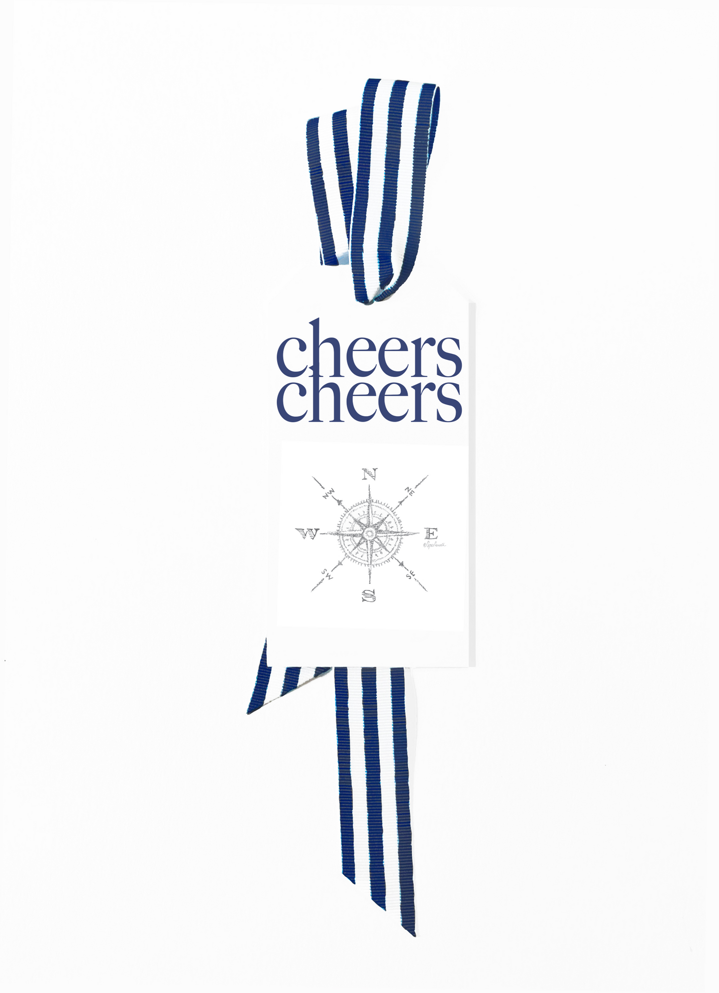 Compass Rose Bottle Tags