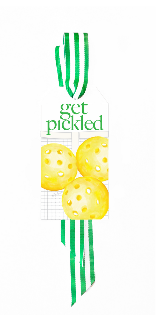 Pickle Ball Bottle Tags