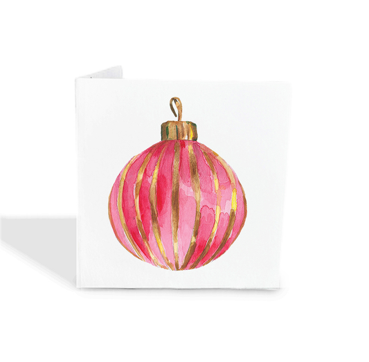 Pink Ball Ornament Gift Tags