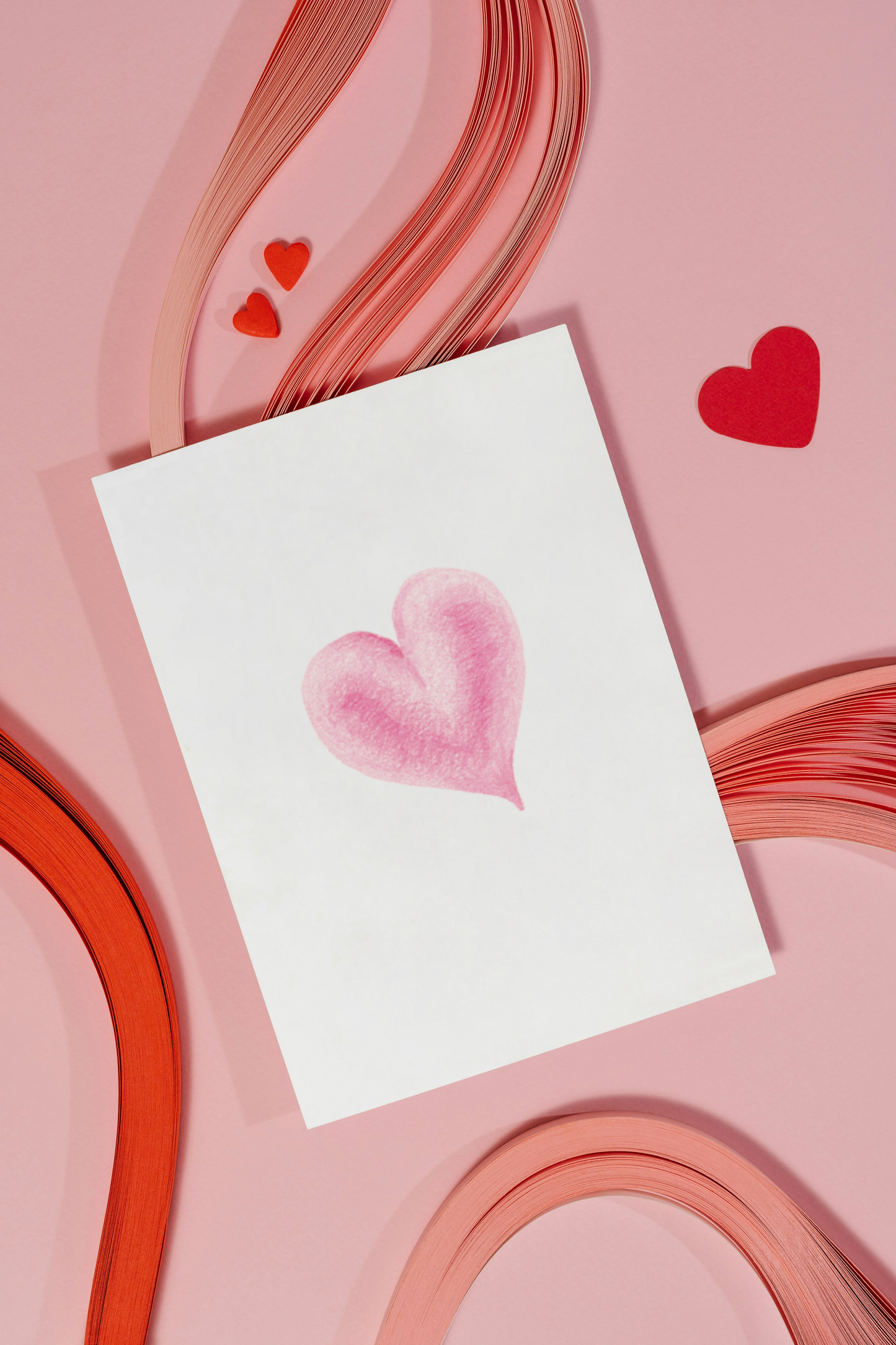 Pink Heart Notecards