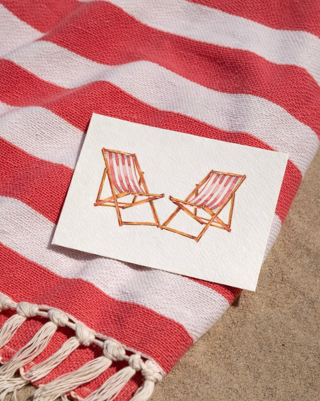 Beach Chairs Notecards